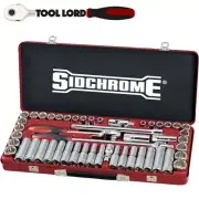 Sidchrome 51 Piece 1/2" Drive Socket Set Metric & AF 10-24mm 3/8-1" SCMT14130