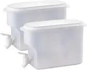 Fridge Water Dispenser, 2Pcs Fridge Beverage Drink Dispenser, 3.5L Beverage Jug 10x7x5, Drink Container for Party