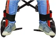 2 PCS Wheelchair Leg Strap,Soft Oxford Cloth Straps for Elderly,Disabled Patients,Seniors,Wheelchair Seat Belt Restraints Foot Rest Strap for Paralysis,Parkinson's,Legs Spasm