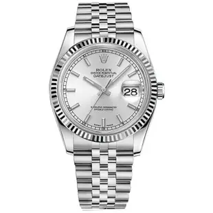 ROLEX 勞力士 斯文經典款116234 銀色炫面 36mm