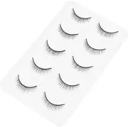 SHERCHPRY 1Pair Curly False Eyelashes Natural Faux Eyelashes for Women of Comfortable and Reusable Lashes for Parties Weddings and Daily Use