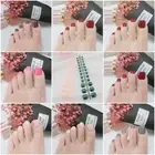 Artificial French style Soft Extensions Tip Patch Fake Sticker Toe False Nail