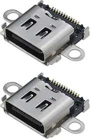 SING F LTD 2pcs Charging Port Socket of USB Type C Connector Replacement Part for USB-C Charging Port Compatible with Nintendo Switch Lite