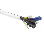 D-Line Cable Zipper Reusable 2.5m 25mm diameter (White)