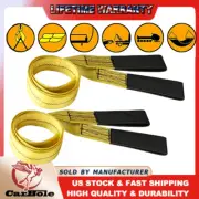 Heavy Duty 6'X 2" Tow Strap Rope 2 Hooks 9000lb Towing Recovery Car Cable Towing