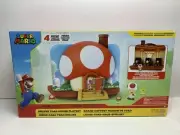 Nintendo Super Mario Deluxe Toad House Playset w/ 2.5" Articulated Toad Figure