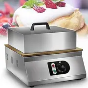 Commercial Electric Souffle Machine,1700w Dorayaki Pancake Souffle Maker,with Stainless Steel Cover,for Restaurants,Bakeries,Dessert Shops