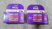 (2) Nano Magic Anti-Fog & Lens Cleaner Magic Wipes 10 Wipes Total 10 Uses Each
