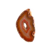 Orange Agate Slice with Void (Opening) 42x70x6mm