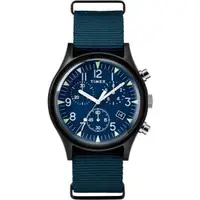 在飛比找森森購物網優惠-【TIMEX】天美時 MK1 潮流軍錶 三眼計時手錶(藍 T