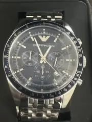 ARMANI MENS CHRONO WATCH AR6072 BLUE DIAL - CERTIFICATE - WARRANTY - RRP 329.00