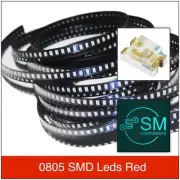 200pcs 0805 SMD RED 625nm LED Electronics Components Light Emitting Diodes