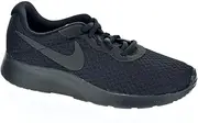 [Nike] Women's Tanjun Shoes, Black/Black-White