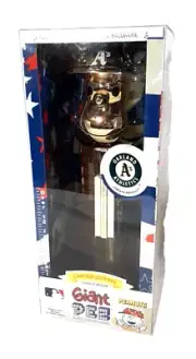CHARLIE BROWN OAKLAND ATHLETICS LIMITED EDITION GOLD MUSICAL GIANT PEZ - NEW