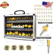 Durable 40 Piece Router Bit Set - Perfect for Professional Woodworking Projects