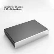 Aluminum Amplifier Chassis DAC Cabinet Enclosure Case Box DIY 259×168×43mm