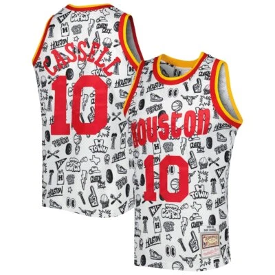 Houston Rockets Sam Cassell Mitchell & Ness 1993/94 Doodle NBA Swingman Jersey