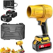 Senova Turbo Jet 2.0 Blower, Turbo Jet Blower, Cordless Turbo Super Power Air Duster, Super Powerful Cordless Blowers, with 48v 13000mAh Battery, for Lawn Patio Outdoors Car Home (Dual Battery-A)