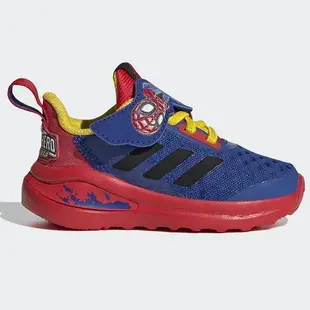 Adidas MARVEL SPIDER-MAN FORTARUN SUPER HERO 童鞋 小童 蜘蛛人 魔鬼氈 紅【運動世界】FY1656