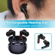 Pair of Bluetooth-compatible Rechargeable Hearing Aid Voice Amplifier