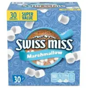 Swiss Miss Chocolate Hot Cocoa Mix with Marshmallows, 30 Count Hot Cocoa Packets