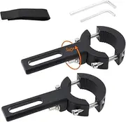 Windance Pack of 2, Light Bar Mounting Bracket, Foglight Clamp Auxiliary Light Fork Tube Clamps for Motorcycle Bicycle Scooter Mountain Bike ATV UTV (Medium)