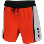 Oakley B1B Color Block Beachshort 16 Mens Size S Small Energetic Orange Shorts