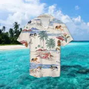 English Springer Spaniel Summer Beach Hawaiian Shirt Hawaiian Shirts for Men Sh