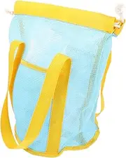Ipetboom Mesh Drawstring Beach Bag for Lightweight Portable Storage Tote Breathable Wear Resistant Material Fun for Beach Adventures