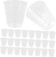 TINEASUR Breathable Plastic Plant Nursery Pots 50pcs Large Pots for Succulents Orchids Seedling Trays Multi-Function Flower
