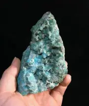 MeldedMind Botryoidal Chrysocolla with Druzy 4.43in Natural Green Crystal #9