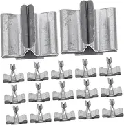 Veemoon 100pcs Wooden Candle Wick Tabs Durable Iron Stands for Candle Making Centering Device Safe Reusable