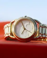 New Authentic Tory Burch Miller 32mm Case Gold Tone Bracelet Watch TBW7220 $298