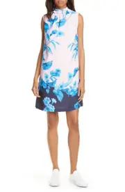 Ted Baker London Juniaa Fantasia Dusky Pink Tunic Dress TB Sz 0 US Sz 2 $295