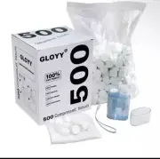 GLOYY (500-Pk) Soft Compressed Towels Biodegradable Wipe Mini Magic Coin Tissues