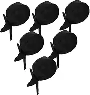 [NIYANGLE] Unisex Japanese Chef Hat Kitchen Cooking Caps for Men Women Bakers Hats Quick Dry Fabric Small Chef Ribbon Black