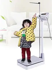 Digital Health Scale with Height Rod,Eye-Level Beam Scale, Electronic Height and Weight Physician Scale 400 lb. Capacity,Height and Weight Scale for Children and Adults
