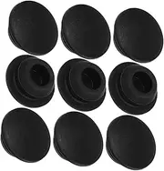 VILLFUL 10pcs Furniture Hole Plug Locking Hole Plug Table Screw Hole Plugs Screw Hole Plugs for Table Wall Hole Cover Flexible Stopper Plugs Door Screw Hole Plugs Black