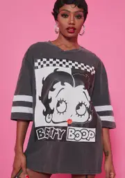 [Dolls Kill x Betty Boop] Sassy Dame Oversized Graphic Tee