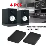 Perfectly Isolate Your Studio Monitors 4pcs Studio Monitor Speaker Pads