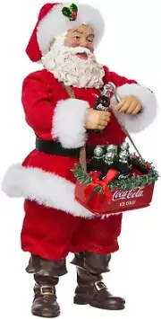 Kurt Adler 10" Santa Opening Coke Tablepiece