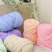 500G Thick Chunky Yarn Cored Cotton Wool Tube Yarn for DIY Blanket Hat Bulky