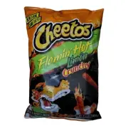 Cheetos Crunchy FLAMIN HOT LIMON Chips Spicy Real Cheese Snack 8.5 oz (1 Bag)