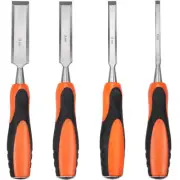 4Pcs Wood Chisel Set Woodworking Carpenter Carving Cutting Tool 6/12/18/25mm