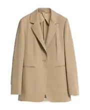 Wool single-breasted suit coat IT40,IT38 Nude