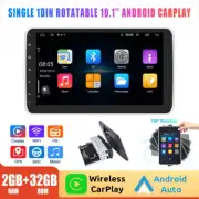 32G Single1 Din 180° Rotatable Android 10 Car Radio GPS Stereo Head Unit Carplay