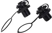 2Pcs Inflatable Boat Valve, Spiral Air Plug for Kayak, Raft, Air Mattress - Replacement Screw Boston Valve for Rubber Dinghy, Pool Airbeds