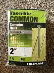Hillman - 461279 - Fas-n-Tite Galvanized Common Nails 2" - 1-lb