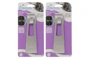 2x Dreambaby Refrigerator Appliance Cabinet Drawer Latch Lock Baby Safety Silver