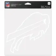 BUFFALO BILLS WHITE LOGO CUT DECAL 8"X8" SHEET PERFECT FOR WINDOWS CORN HOLE